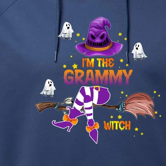 I Am The Grammy Witch Grandma Gift Performance Fleece Hoodie