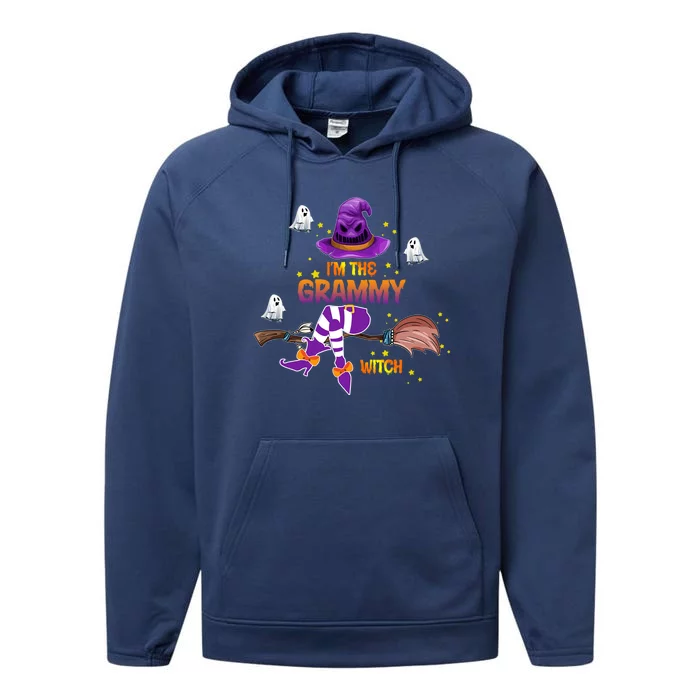 I Am The Grammy Witch Grandma Gift Performance Fleece Hoodie