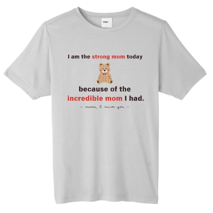 I Am The Strong Mom Today Because Of The Incredible Mom ChromaSoft Performance T-Shirt