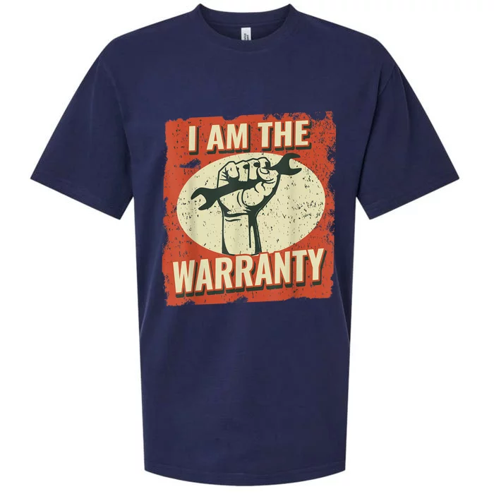 I Am The Warranty Workmen Handyman Funny Car Mechanic Sueded Cloud Jersey T-Shirt