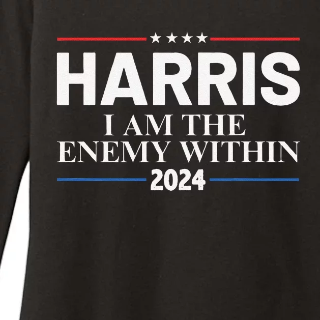 I Am The Enemy Within Harris 2024 I Am The Enemy Within Womens CVC Long Sleeve Shirt