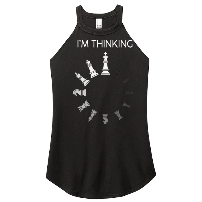 I Am Thinking Chess Pieces I’m Thinking Chess Player Women’s Perfect Tri Rocker Tank