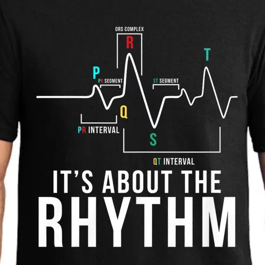 Its About The Rhythm Cardiology Nurse Gifts Heart Ekg Pajama Set