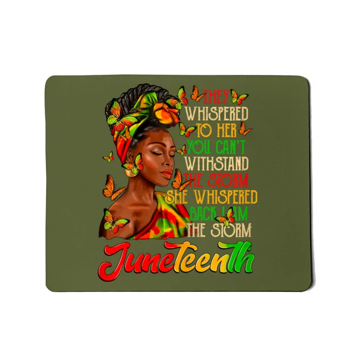 I Am The Storm Black Women Black History Mousepad