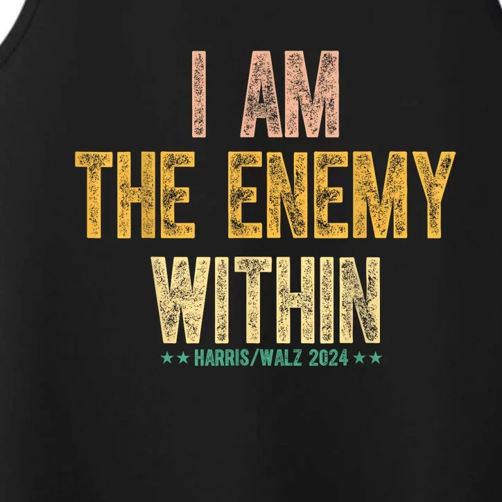 I Am The Enemy Within Performance Tank