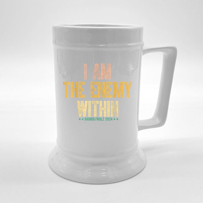 I Am The Enemy Within Front & Back Beer Stein