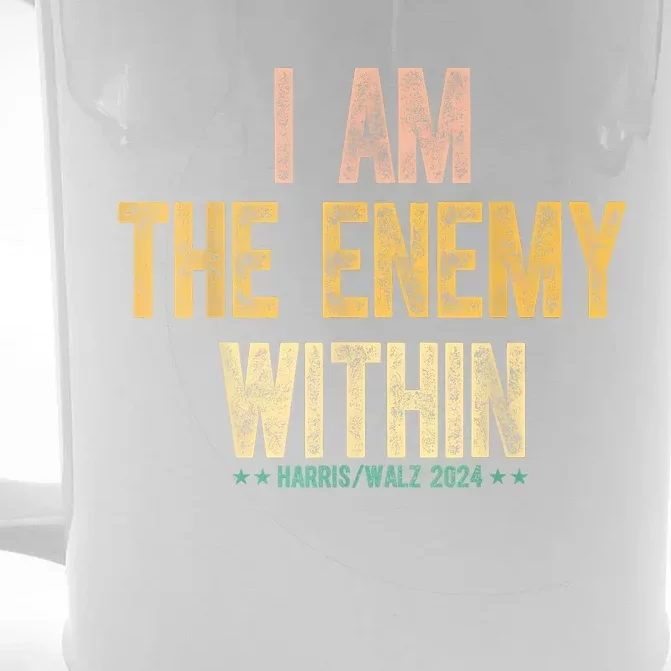 I Am The Enemy Within Front & Back Beer Stein