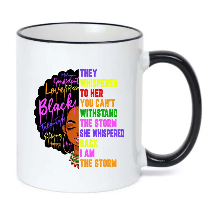 I Am The Storm Black Juneteenth Black History Month Great Gift Black Color Changing Mug