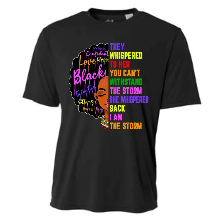 I Am The Storm Black Juneteenth Black History Month Great Gift Cooling Performance Crew T-Shirt