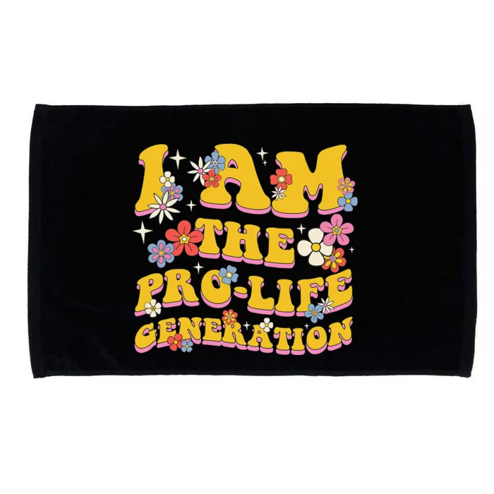 I Am The Pro Life Generation Groovy Style  Pro Choice Microfiber Hand Towel