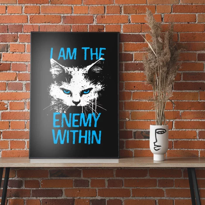 I Am The Enemy Within Kamala Harris 2024 Merch Usa Cat Face Vote Poster