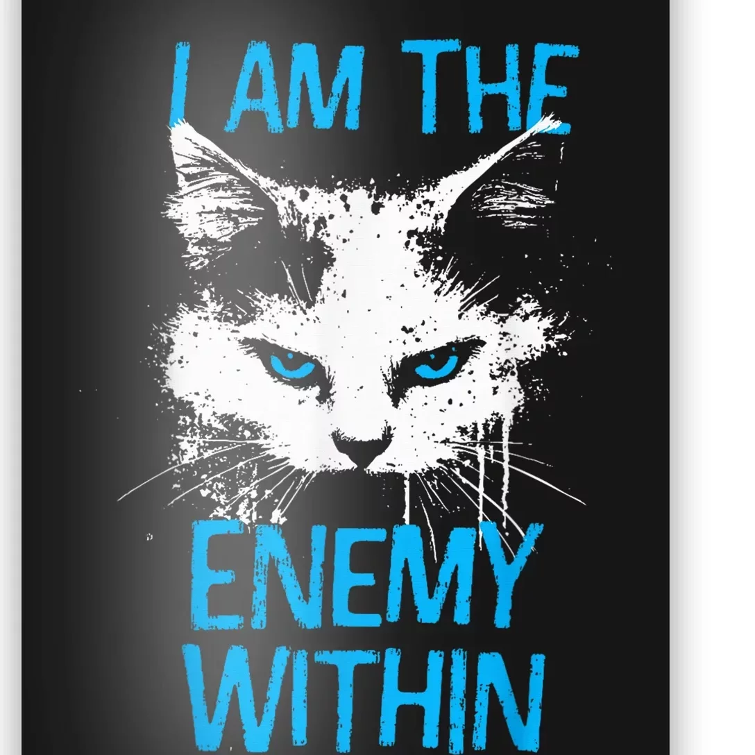 I Am The Enemy Within Kamala Harris 2024 Merch Usa Cat Face Vote Poster