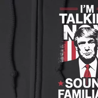 I Am Talking Now Trump Harris Debate 2024 Full Zip Hoodie