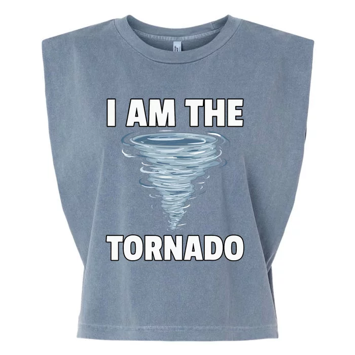 I Am The Storm Twister Tornado Hurricane Meteorologist Garment-Dyed Women's Muscle Tee