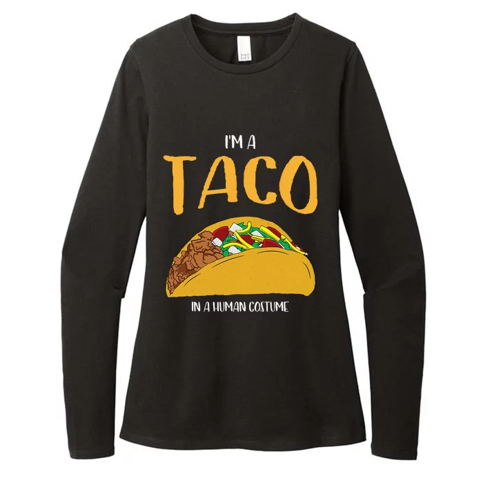 Im A Taco In A Human Costume Halloween Cosplay Easy Outfit Womens CVC Long Sleeve Shirt