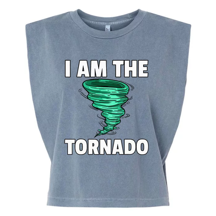 I Am The Storm Twister Tornado Hurricane Meteorologist Garment-Dyed Women's Muscle Tee