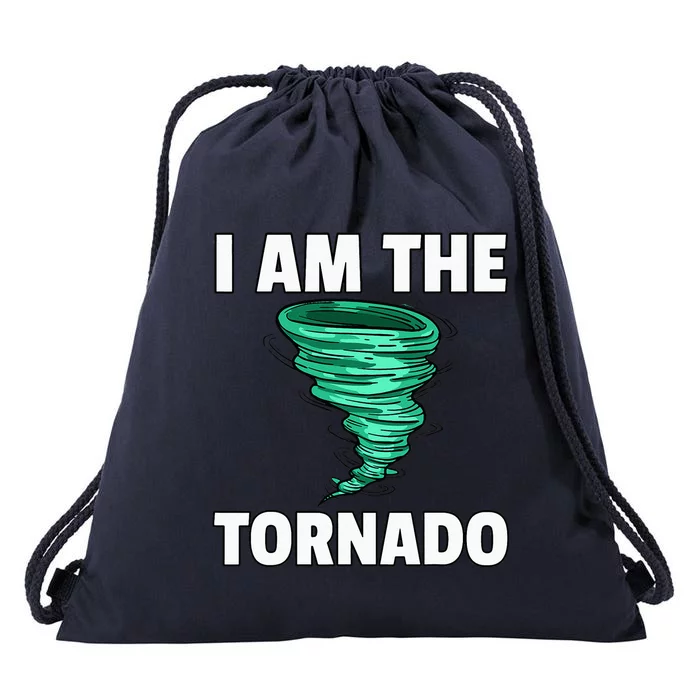 I Am The Storm Twister Tornado Hurricane Meteorologist Drawstring Bag