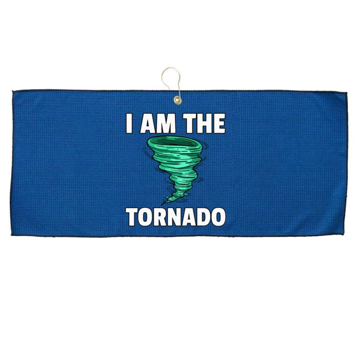 I Am The Storm Twister Tornado Hurricane Meteorologist Large Microfiber Waffle Golf Towel