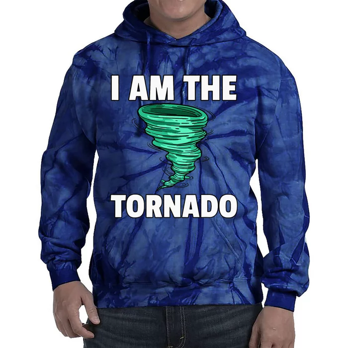 I Am The Storm Twister Tornado Hurricane Meteorologist Tie Dye Hoodie