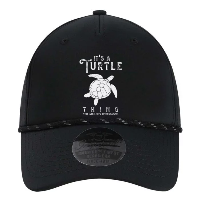 ItS A Turtle Thing Funny Turtles Lover Sea Animal Performance The Dyno Cap