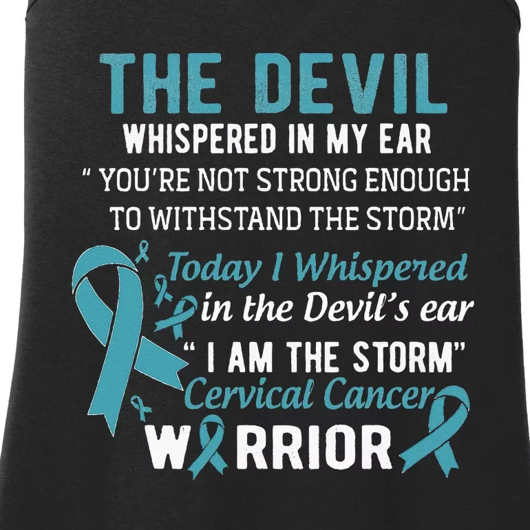 I am the Storm Cervical Cancer Warrior Ladies Essential Tank