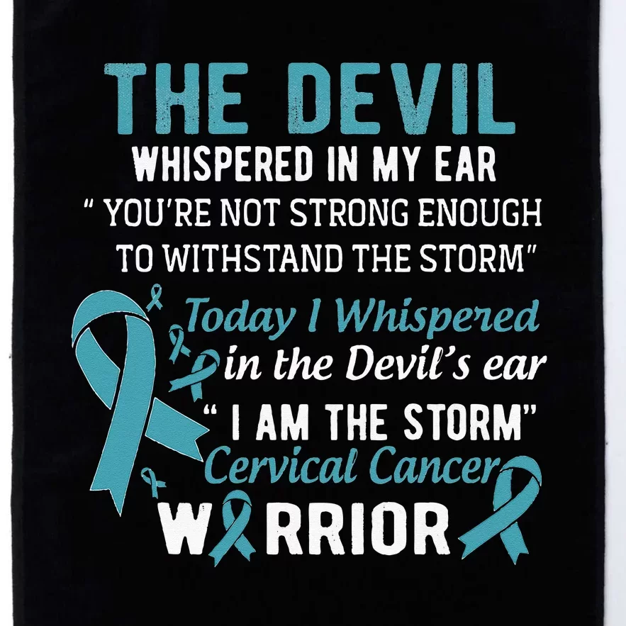 I am the Storm Cervical Cancer Warrior Platinum Collection Golf Towel