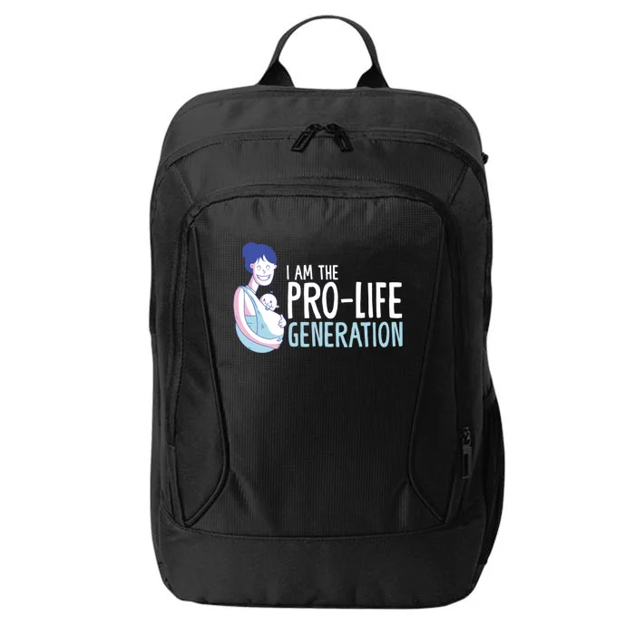 I Am The Prolife Generation Antiabortion Freedom Cool Gift City Backpack