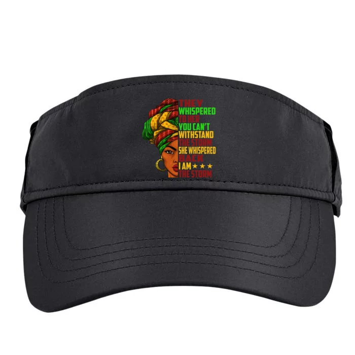 I am The Storm  Juneteenth Black History Month Adult Drive Performance Visor