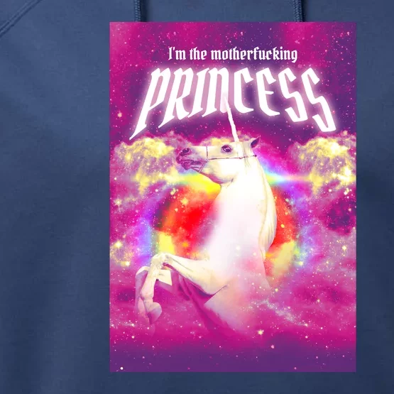 I Am The MotherFucking Princess Unicorn Performance Fleece Hoodie