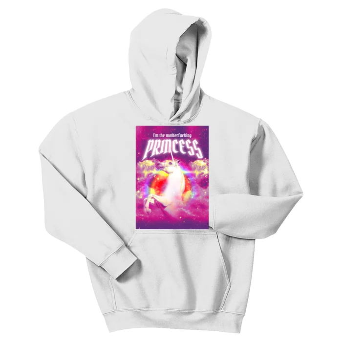 I Am The MotherFucking Princess Unicorn Kids Hoodie