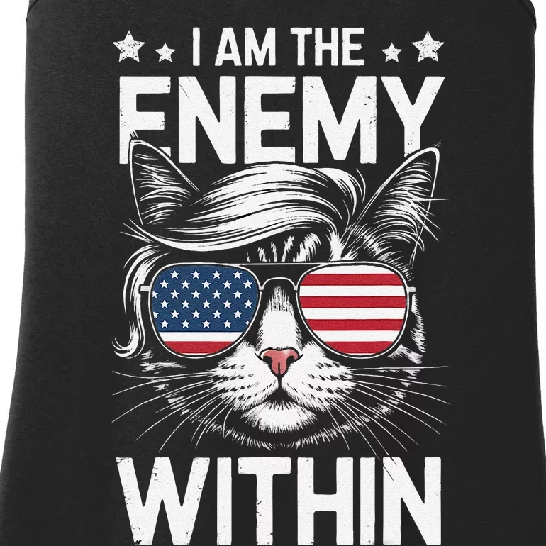 I Am The Enemy Within Funny Cat Lovers Ladies Essential Tank