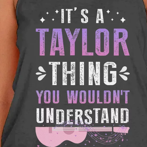 Its A Taylor Thing You Wouldnt Understand Women's Knotted Racerback Tank