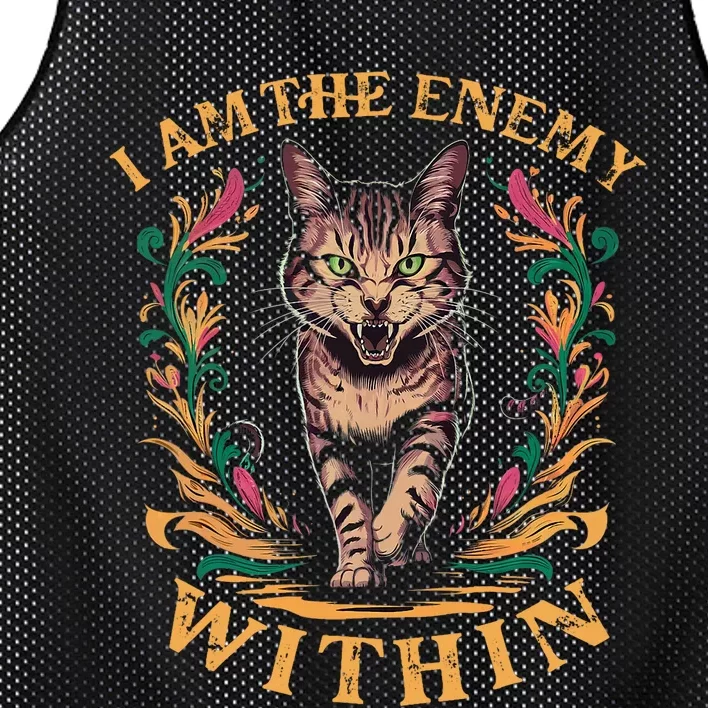 I Am The Enemy Within Mesh Reversible Basketball Jersey Tank