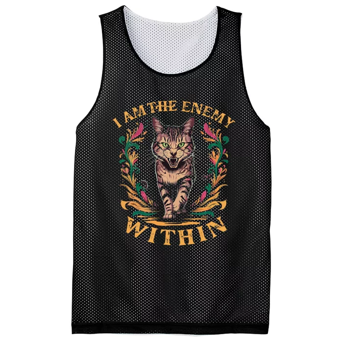 I Am The Enemy Within Mesh Reversible Basketball Jersey Tank