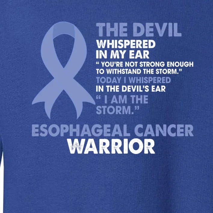 I Am The Storm Esophageal Cancer Awareness Warriors Fighters Gift Toddler Sweatshirt