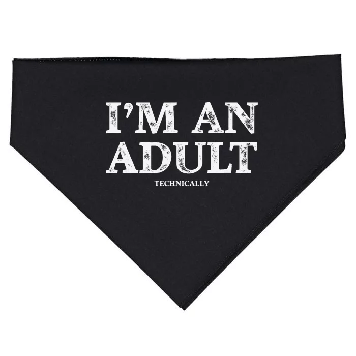 IM An Technically Funny 18th Birthday Gift USA-Made Doggie Bandana