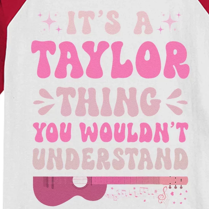 Its A Taylor Thing You Wouldnt Understand Kids Colorblock Raglan Jersey