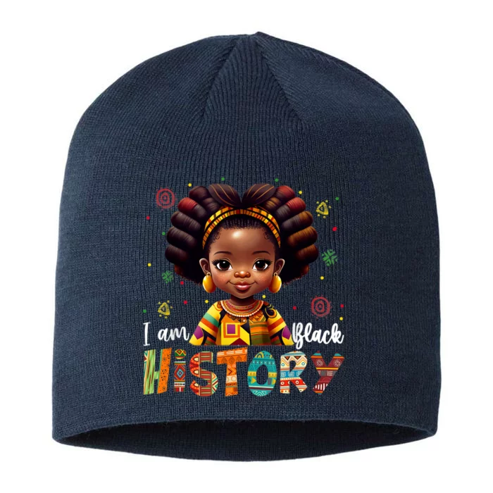 I Am The Strong African Queen Black History Month 8 1/2in Sustainable Knit Beanie