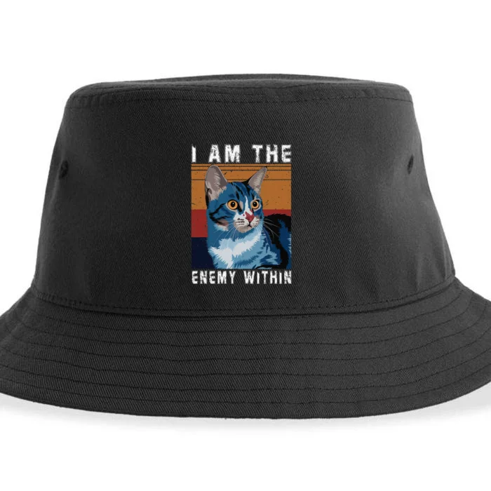 I Am The Enemy Within Kamala Harris 2024 Merch Sustainable Bucket Hat