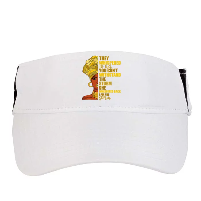 I Am The Storm Juneteenth Black History Month Adult Drive Performance Visor