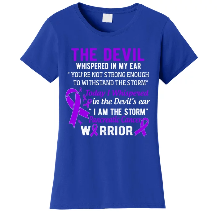 I Am The Storm Pancreatic Cancer Warrior Gift Women's T-Shirt