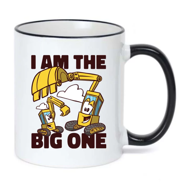 I Am The Big One Builder First Birthday Black Color Changing Mug