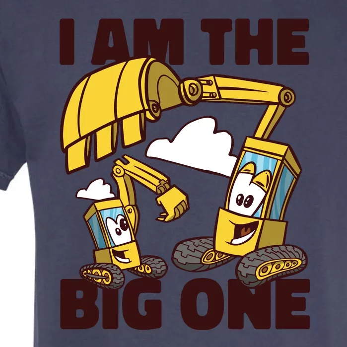 I Am The Big One Builder First Birthday Garment-Dyed Heavyweight T-Shirt