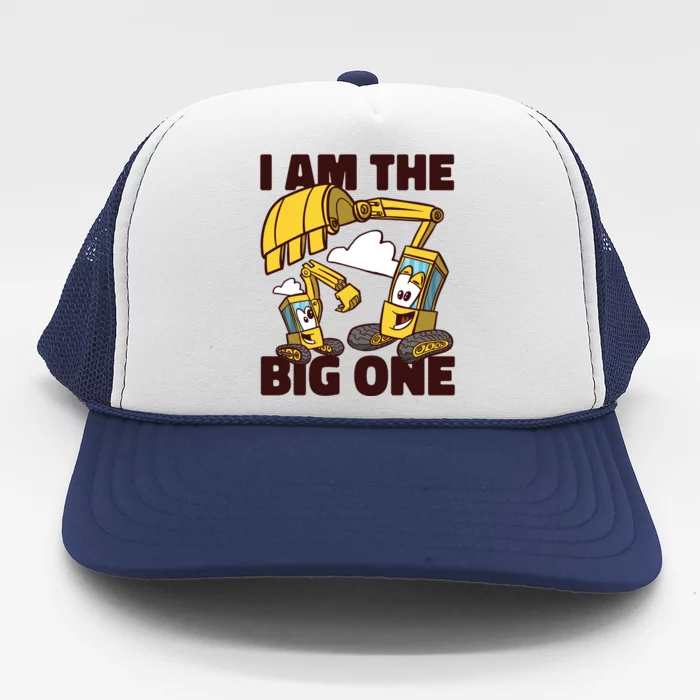 I Am The Big One Builder First Birthday Trucker Hat