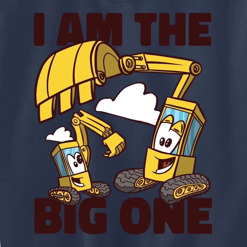 I Am The Big One Builder First Birthday Kids Sweatshirt