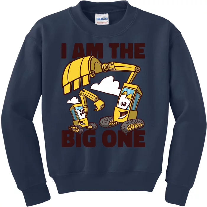 I Am The Big One Builder First Birthday Kids Sweatshirt