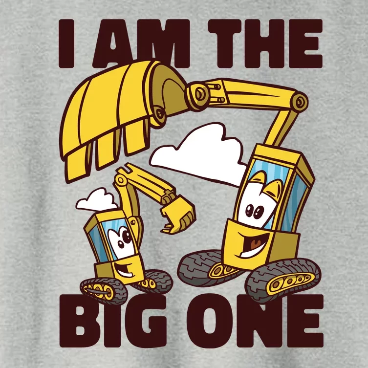 I Am The Big One Builder First Birthday Women's Crop Top Tee