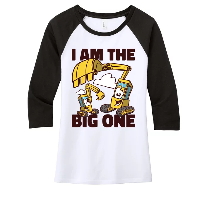 I Am The Big One Builder First Birthday Women's Tri-Blend 3/4-Sleeve Raglan Shirt