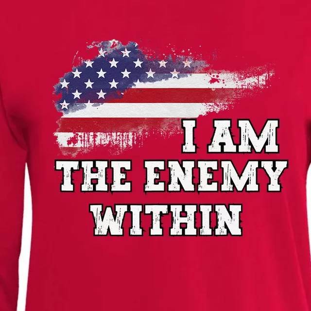 I Am The Enemy Within Womens Cotton Relaxed Long Sleeve T-Shirt