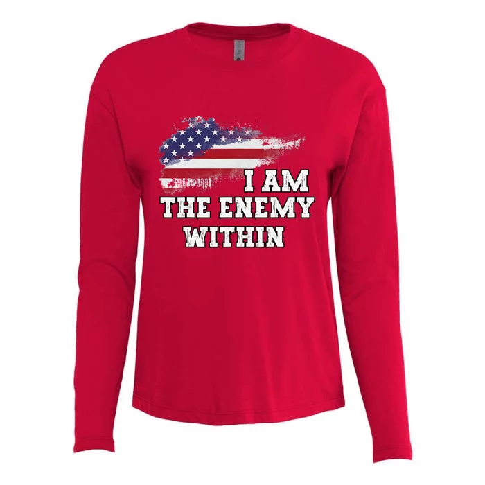 I Am The Enemy Within Womens Cotton Relaxed Long Sleeve T-Shirt